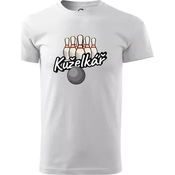 Pánské tričko Kuželkář - Kuželky - Triko extra velké (5-8XL) - 7XL ( Bílá )
