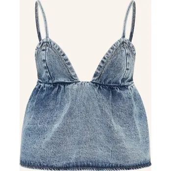 By Aylin Koenig Dámský Džínový Top Hilda, modrá, 42