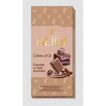 Čokoláda Heidi Creme dOr Ciocolata cu lapte Amandina 90g