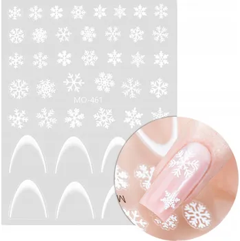 Samolepky na zdobení nehtů Samolepící vánoční zimní MO-461