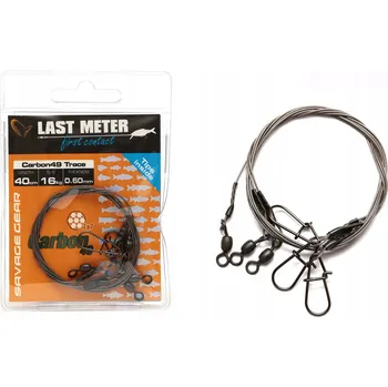 Ocel návazec Savage Gear Carbon49 Trace 16 kg 40 cm