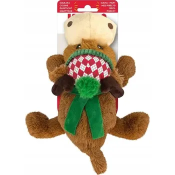 Hračka pro psa Vánoční Hračka pro psy KONG Cozie Squeaky