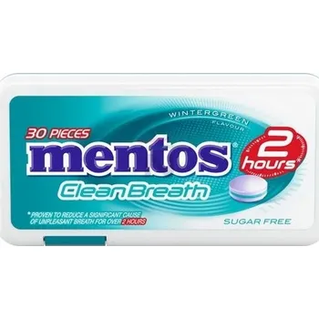 Bonbon Mentos CleanBreath Wintergreen 21 g
