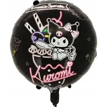 Balónek Fóliový balónek Kuromi, Sanrio Hello Kitty, 45 cm (18 palců)