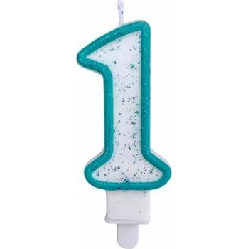 Dortová svíčka MZ Svíčka na dort třpytivá 1 - tři barvy Barva: Modrá