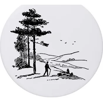 Keramické podložky pod hrnek x4 HORY STEZKA DO HOR LES