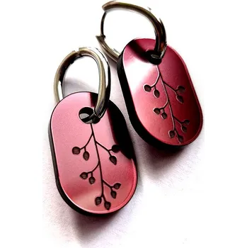 Náušnice SWITCH IT metallic Rosehip Kroužek: klasik stříbrný (14 mm) variabilní náušnice