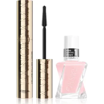 Kosmetická sada L’Oréal Paris Panorama L’Oréal Paris Panorama objemová řasenka 10.5 ml + essie gel couture 2.0 lak na nehty s gelovým efektem 13.5 ml kosmetická sada