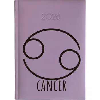 Kalendář Knižní kalendář 2026 A5 FunnyCase fialový