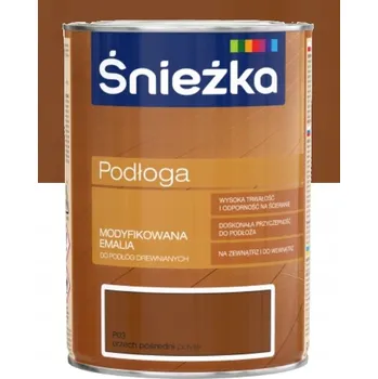 barva a nátěr na dřevo Olejová ftalátová emailová barva na dřevo Śnieżka 0,8 l béžová lesklá