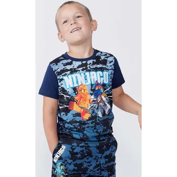 Chlapecké tričko Dětské bavlněné tričko Lego LWTANO 609 tmavomodrá barva, s potiskem, 12011294 59X, vel. 92