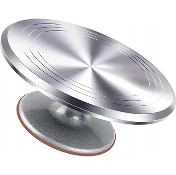 PROFESIONÁLNÍ KOVOVÝ OTOČNÝ TALÍŘ NA ZDOBENÍ DORTŮ 30 CM PODNOS