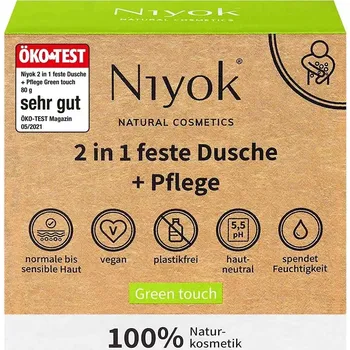 Šampon Niyok Green touch Unisex Pro neprofesionální použití Šampon v kostce 80 g