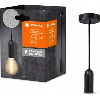 Ledvance závěs, lustr pro LED žárovky ROUND, délka 164 cm, černá barva