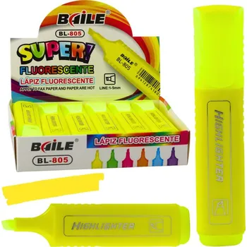 Zvýrazňovač Fix Zvýrazňovač na poznámky Školní Kancelářský Neonový Intenzivní Žlutý