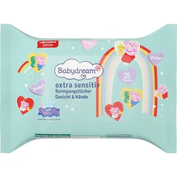 Babydream Vlhčené ubrousky na obličej a ruce