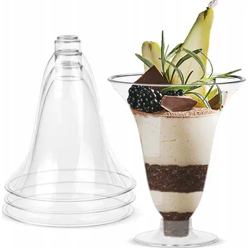 Sklenice Dezertní pohárek Allbag 90 ml, plastový, bezbarvý, 25 ks