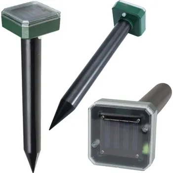 Odpuzovač zvířat Solární odpuzovač krtků hlodavců vibracemi a zvuky 370m²