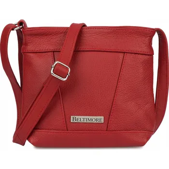 Kabelka Beltimore kabelka typu kufřík z pravé kůže červená
