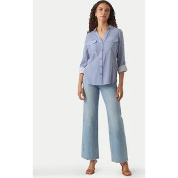 Dámská košile Vero Moda Košile Bumpy 10275283 Modrá Regular Fit XS