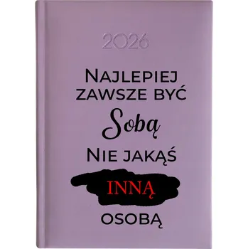 Kalendář Knižní kalendář 2026 A5 FunnyCase fialový