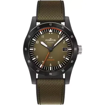 Hodinky Fortis - F4220029 - Fortis Flieger F-41 Werk 7 Mission Black Limited Edition F4220030