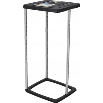 Pytle na odpadky STOJAN NA PYTLE NA ODPADKY S VÍKEM ČERNÝ 60 L 30 X 70 CM