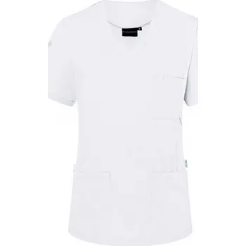 Dámská košile Karlowsky Dámská základní tunika s výstřihem do V a krátkými rukávy Barva: Bílá, Velikost: 3XL KY138