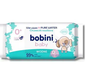 Dětský vlhčený ubrousek Bobini Baby Vlhčené ubrousky wodne bázi pro děti Aqua 99% 60 ks 0+