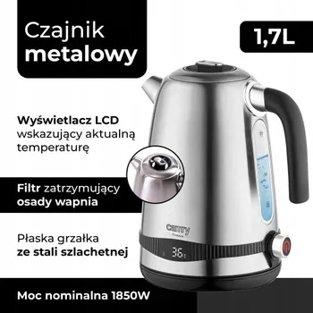 Rychlovarná konvice Rychlovarná konvice Camry CR 1291 2200 W 1,7 l stříbrná/šedá