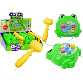 Kladivo Mini Hra Whack A Mole Žabka Kladivo Na Šňůrce Zelená