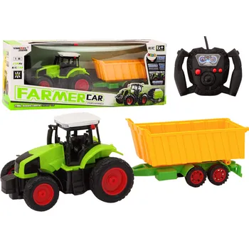 RC model auta Traktor s přívěsem dálkově ovládaný RC 1:16 Pilot Zelený