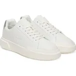 Calvin Klein Sneakersy Chunky Cupsole Lace Up Lth Met YW0YW01948 Bílá 35