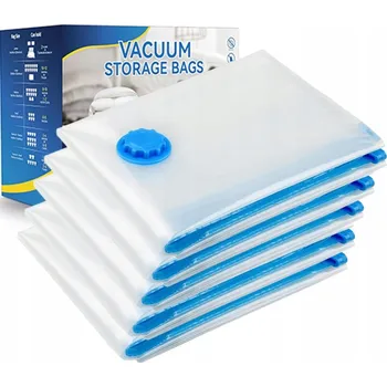 Pytel na prádlo VAKUOVÝ PYTEL NA OBLEČENÍ POVLEČENÍ 5 KUSŮ 60 x 80 cm