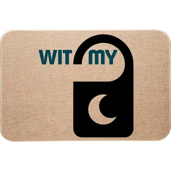 Rohožka Lněná rohožka před dveře do hotelu/motelu s potiskem Vítejte