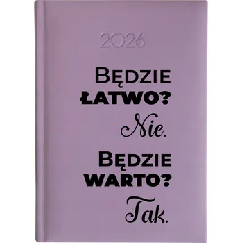 Kalendář Knižní kalendář 2026 A5 FunnyCase fialový