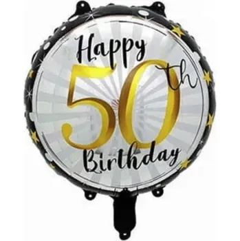 Balónek Fóliový balónek koule k 50. narozeninám, 45 cm