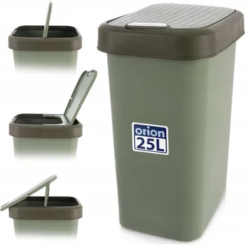 Odpadkový koš Odpadkový koš plastový kuchyňský koupelnový kancelářský 25L zelený