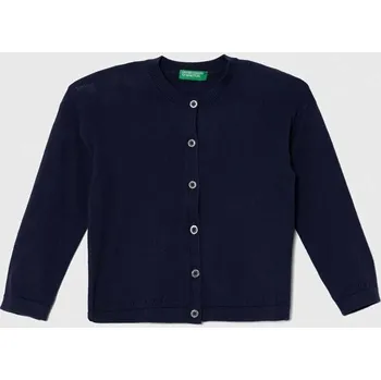 Dívčí svetr Dětský svetr United Colors of Benetton tmavomodrá barva, lehký 1194G5007.P.NOS 59X, vel. 82