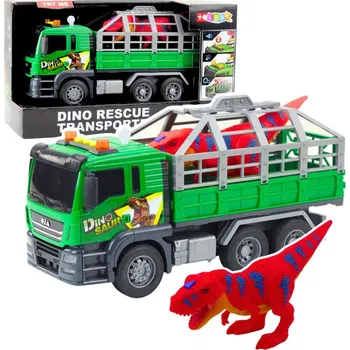 autíčko Náklaďák Transport Dinosauři Figurka Světla Zvuky Zelená 1:10
