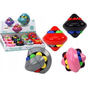 Hlavolam MAGICKÁ KOULE PUZZLE LOGICKÁ HRA SKLÁDAČKA ANTISTRESOVÁ BAREVNÁ
