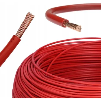 elektrický kabel Elektrický vodič lanko LGY 1x0,75 červený 1m