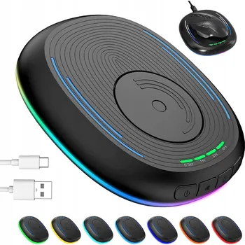 TICHÁ OPTICKÁ MYŠ USB, TICHÝ OPTICKÝ SENZOR, PRO OBĚ RUCE, 7 BAREV PODSVÍCENÍ