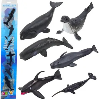 Figurka Sada Mini Figurek Mořská Zvířata Savci Kosatka Delfín Fotka 6-8cm 6ks
