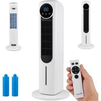 Domácí ventilátor Sloupový ventilátor vodní podlahový Ionizace Oscilace Displej PILOT