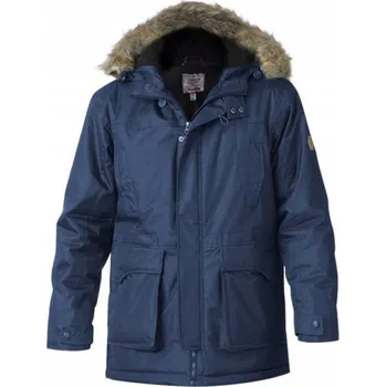 Pánská parka D555 bunda pánská LOVETT zimní parka nadměrná velikost 4XL tmavě modrá