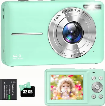 Digitální fotoaparát DIGITÁLNÍ FOTOAPARÁT KAMERA PRO DĚTI VIDEO HD 1080P + 32GB KARTA