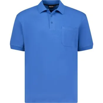 Pánské tričko ADAMO polokošile pánská 139311 nadměrné velikosti 7XL tyrkysová