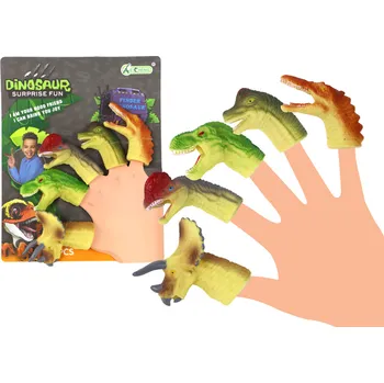 Figurka Dinosauři na prsty Gumové Senzorické Loutky