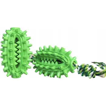 Hračka pro psa Kaktusová hračka pro psy s provázkem, zelená, certifikovaná, s atestem, prémiová